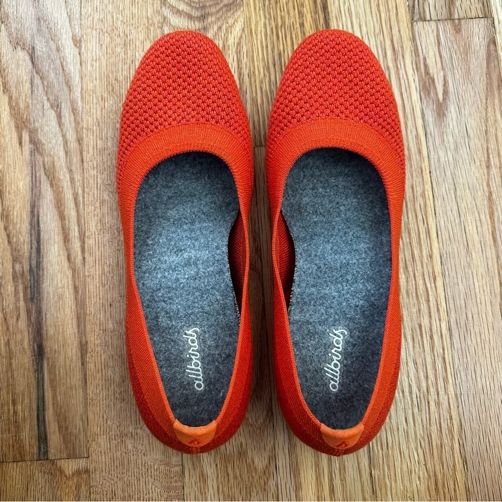 Allbirds Tree Breezers Ballet Flat Buoyant Orange Women’s Size 7 Rare